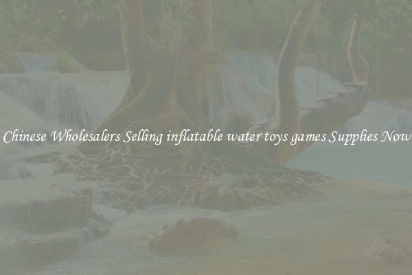 Chinese Wholesalers Selling inflatable water toys games Supplies Now