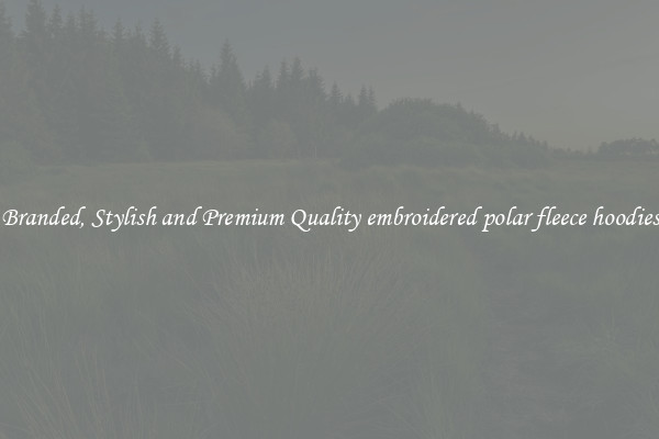 Branded, Stylish and Premium Quality embroidered polar fleece hoodies