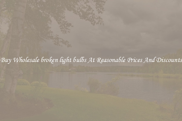 Buy Wholesale broken light bulbs At Reasonable Prices And Discounts