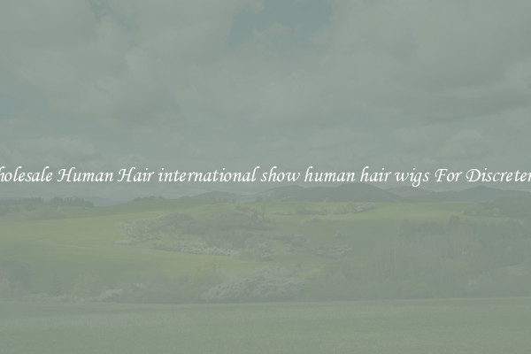 Wholesale Human Hair international show human hair wigs For Discreteness