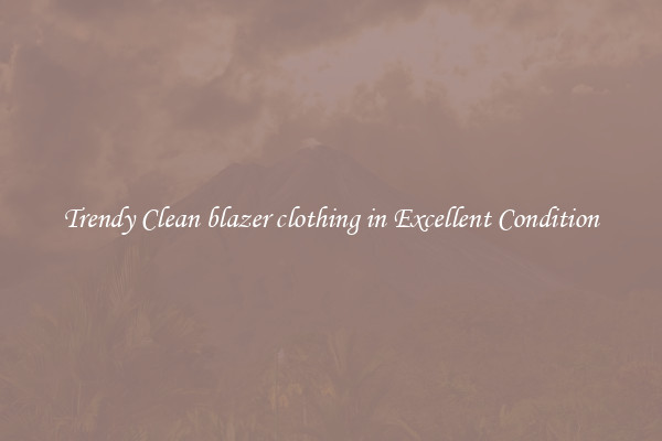 Trendy Clean blazer clothing in Excellent Condition