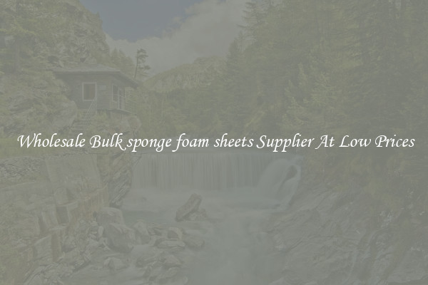 Wholesale Bulk sponge foam sheets Supplier At Low Prices
