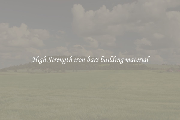 High Strength iron bars building material